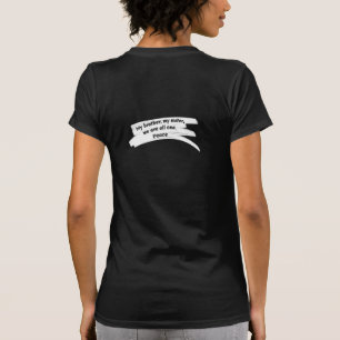 Paint Stroke Wipe Peace Message T-Shirt