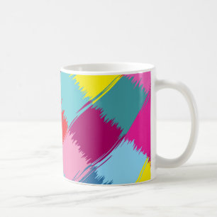 Paint strokes abstract design coffee mug