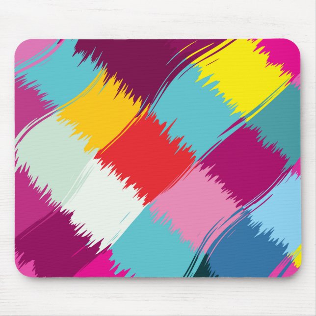 Paint strokes abstract design mouse mat (Front)
