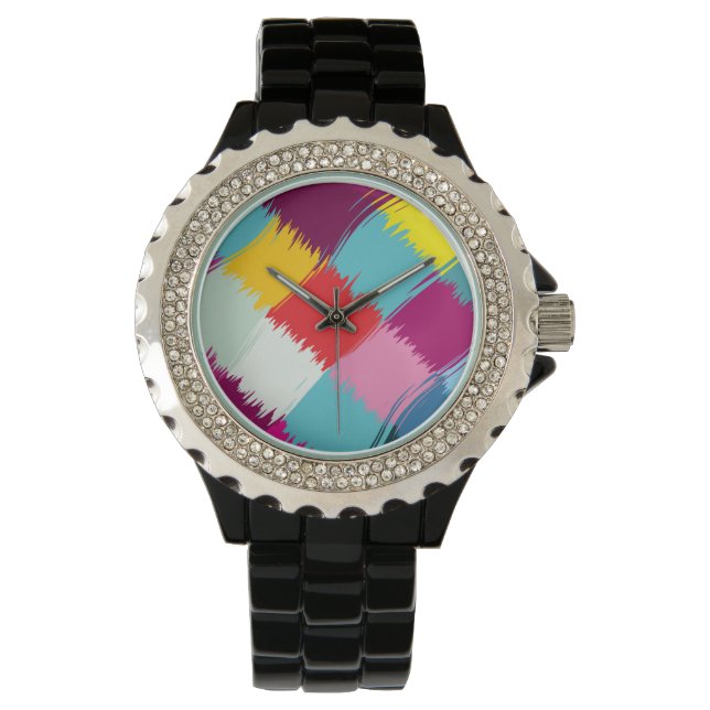 Paint strokes abstract design watch (Front)