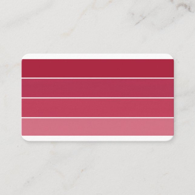 Paint swatch business card (Front)