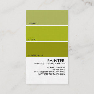 Paint Swatch Business Card