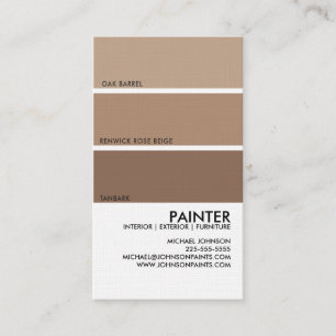 Paint Swatch Business Card