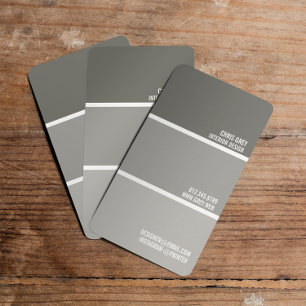 Paint Swatch   Warm Grey Paint Chips   Painter Business Card