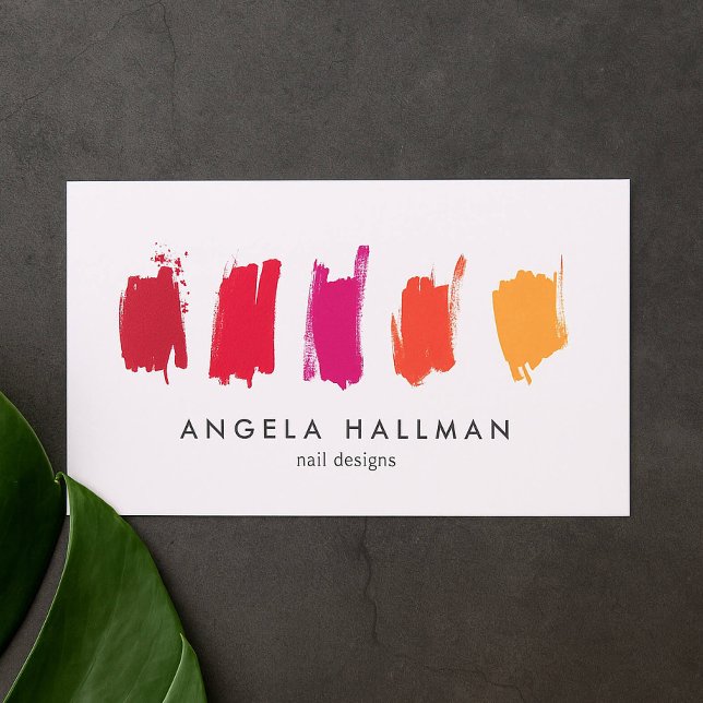 Paint Swatches Red/Orange Business Card (Creator Uploaded)