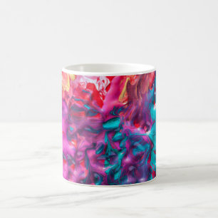 Paint swirl splatter art mug