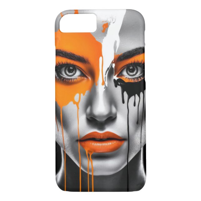paint technique Style of Woman's Face Case-Mate iPhone Case (Back)