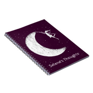 Paint The Moon Purple Notebook