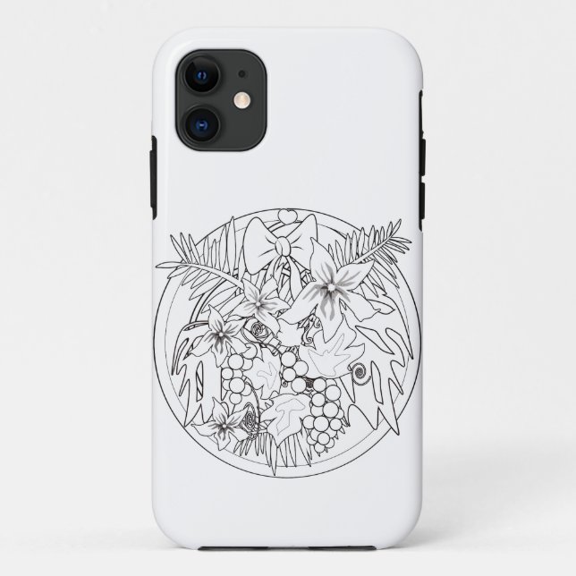 Paint the picture yourself a tropical pattern Case-Mate iPhone case (Back)