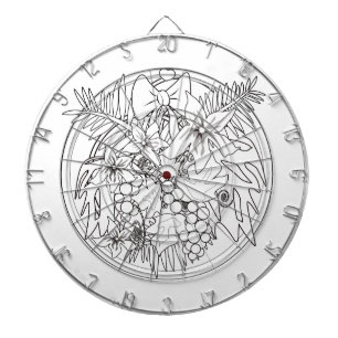 Paint the picture yourself a tropical pattern  dartboard