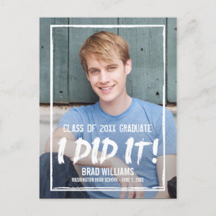 Paint The Town Graduation Announcement