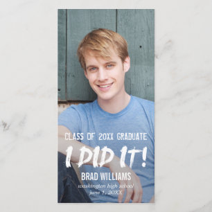 Paint The Town Graduation Announcement