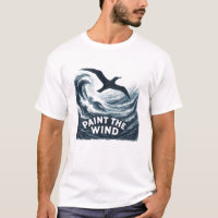 Paint The Wind Stormy Brush Bird T-Shirt