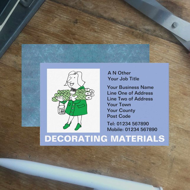 Paint & Wallpaper Decorating Materials Business Card (Creator Uploaded)