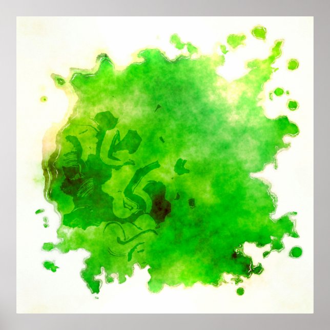 Paint watercolour watercolor ink poster (Front)