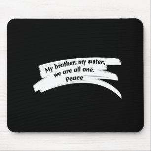Paint Wipe Peace Message Mouse Mat