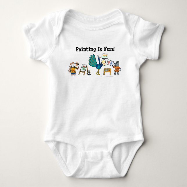 Paint with Maisy! Baby Bodysuit (Front)