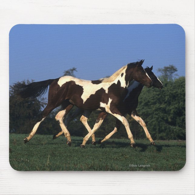Paint Yearlings Running Mouse Mat (Front)