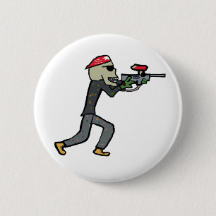 Paintball 6 Cm Round Badge