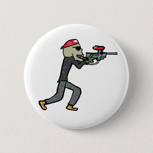 Paintball 6 Cm Round Badge (Front)