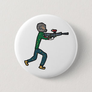 Paintball 6 Cm Round Badge