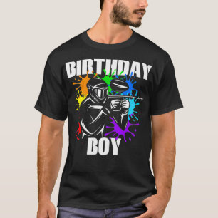 Paintball Birthday Boy Party Theme Boys Cool Gift  T-Shirt