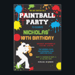 Paintball Birthday Invitation / Paintball Birthday<br><div class="desc">Paintball Birthday Invitation / Paintball Birthday</div>