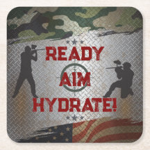 Paintball Birthday Party Military Camo USA