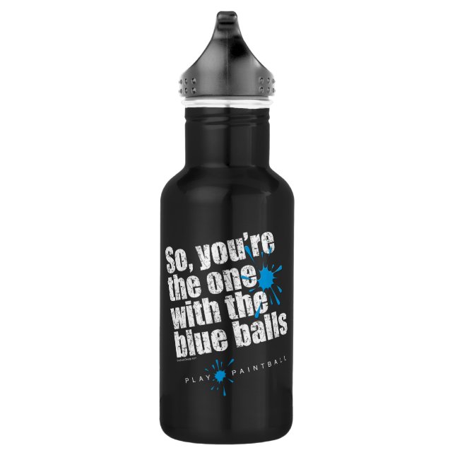 Paintball Blue Balls 532 Ml Water Bottle (Right)