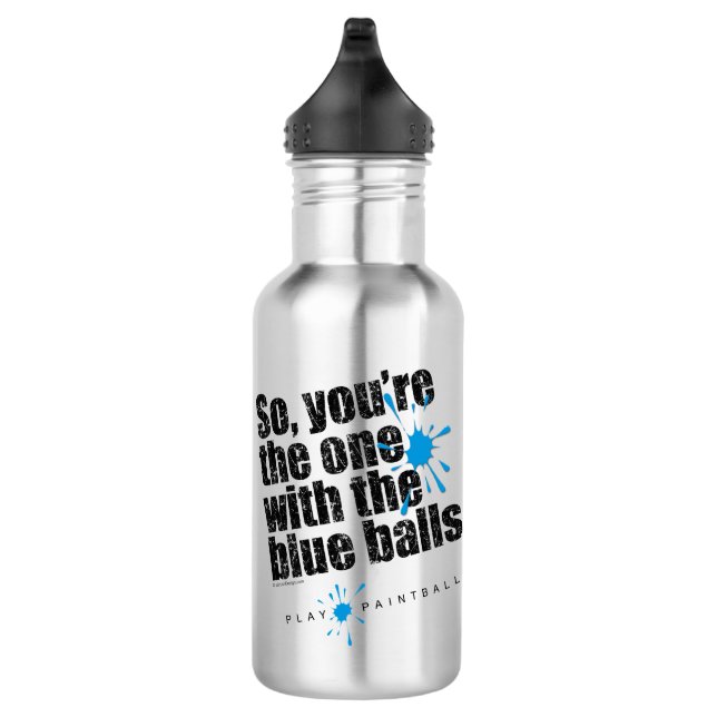 Paintball Blue Balls 532 Ml Water Bottle (Right)
