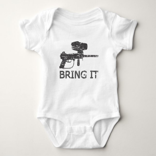 Paintball Bring it Baby Bodysuit (Front)