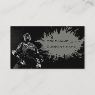Paintball business card