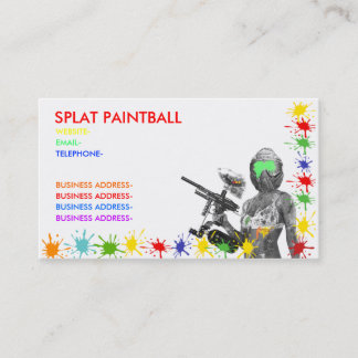 Paintball Business Card