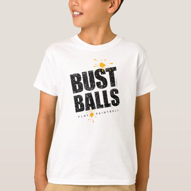 Paintball Bust Balls T-Shirt (Front)