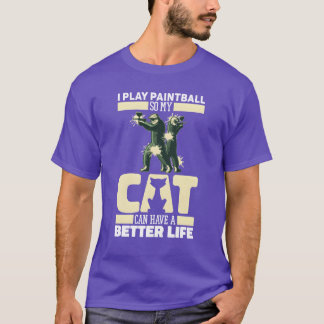Paintball Cat funny T-Shirt