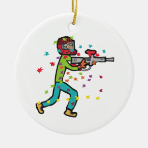 Paintball Ceramic Tree Decoration