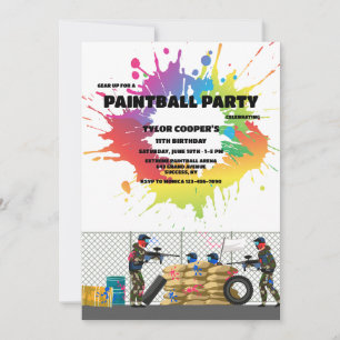Paintball Challenge  Invitation