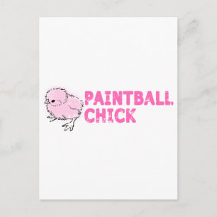 Paintball Chick Postcard