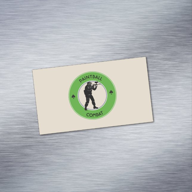 Paintball Combat Magnetic Business Card (In Situ)