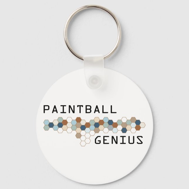Paintball Genius Key Ring (Front)