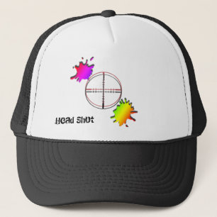 paintball Head Shot Trucker Hat