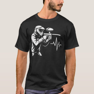 Paintball Heartbeat - Sport Shooting T-Shirt