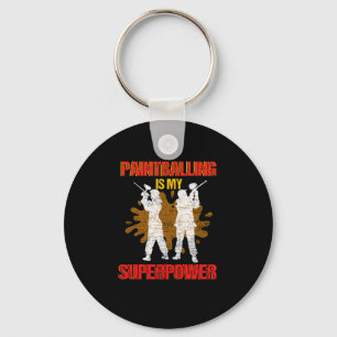 Paintball Is My Superpower Paintball Player Gift Key Ring