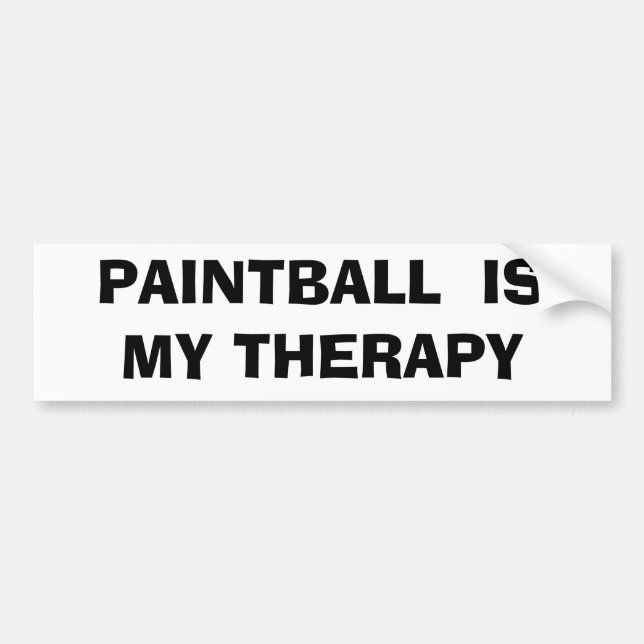 Paintball is My Therapy Bumper Sticker (Front)