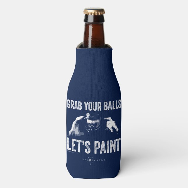 Paintball Let’s Paint Bottle Cooler (Bottle Front)