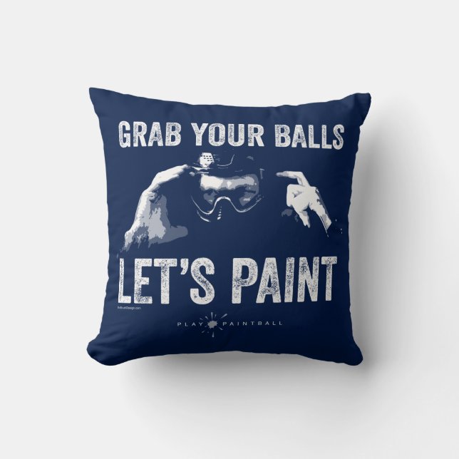 Paintball Let’s Paint Cushion (Front)