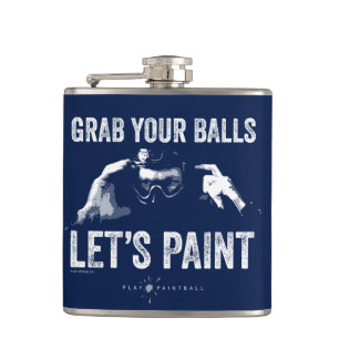 Paintball Let’s Paint Hip Flask
