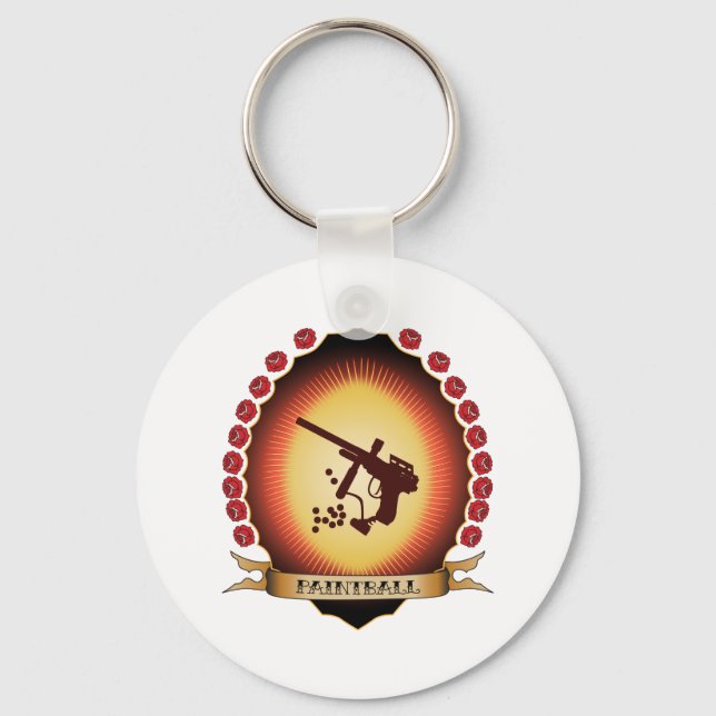 Paintball Mandorla Key Ring (Front)
