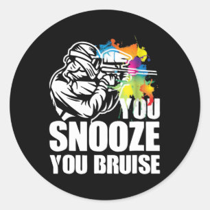 paintball military classic round sticker