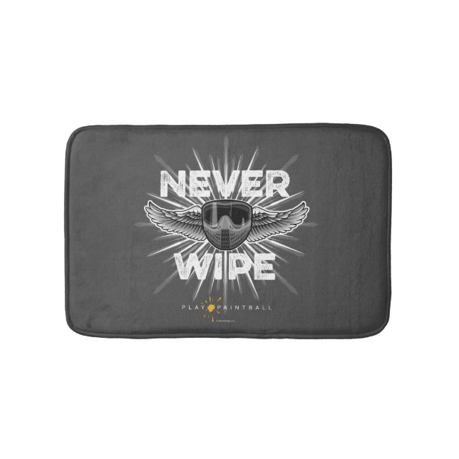 Paintball Never Wipe Bathroom Mat (Front)